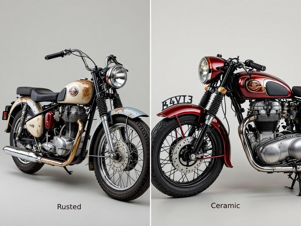 How Do Ceramic Coatings Improve Vintage Motorcycle Restorations?